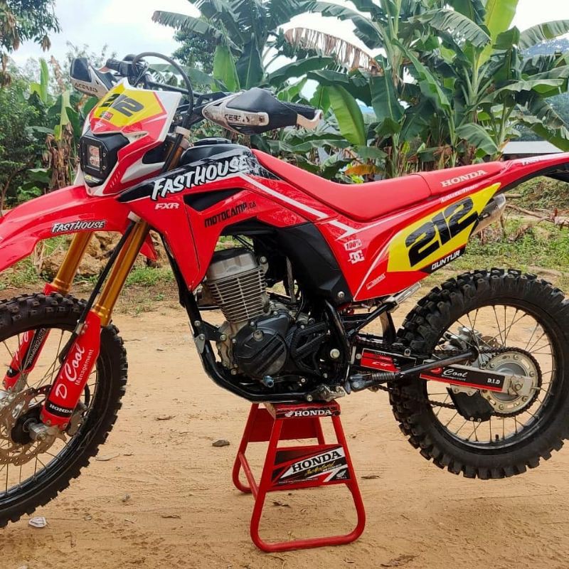 Decal STIKER TRAIL CRF 150L medium trail laminasi mengkilat