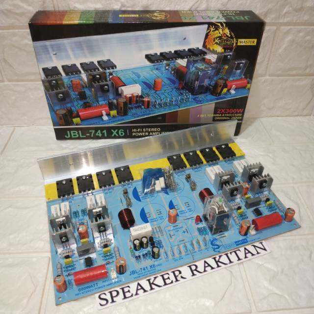 Kit power amplifier JBL-741 X6 stereo 600watt