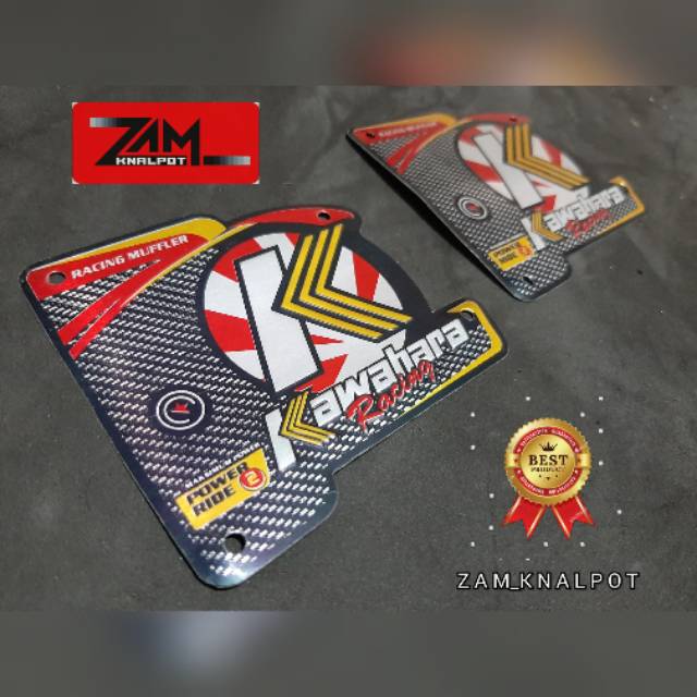 Emblem Knalpot Racing Merk KAWAHARA Racing