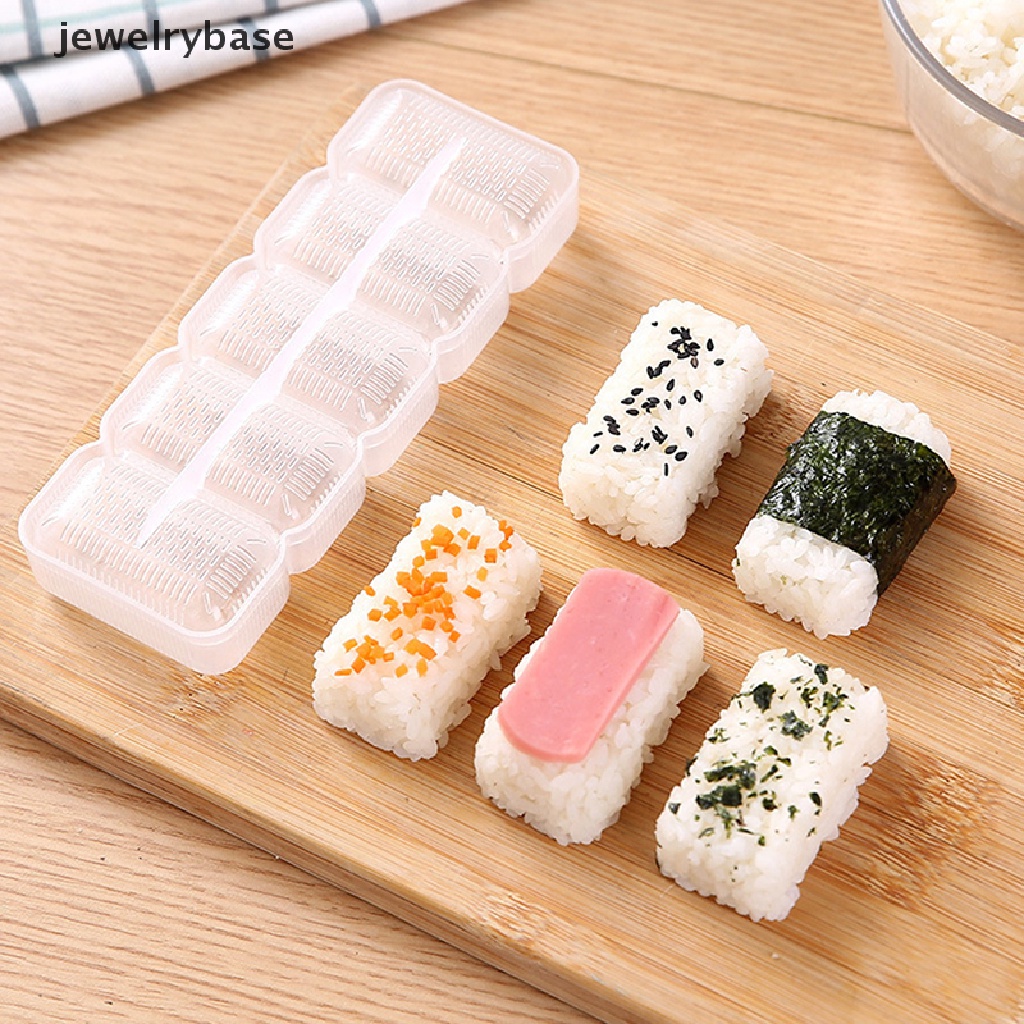 5 Pcs / set Cetakan Pembuat Bola Nasi Nigiri Sushi Bento Anti Lengket Model Tekan DIY