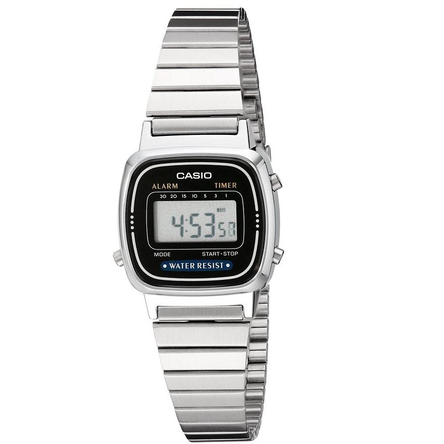 casio digital watch silver