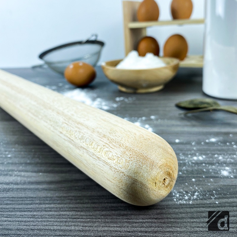 DADALALA Rolling Pin Kayu 50 Cm, Adonan Kue Bahan Kayu Model Stick