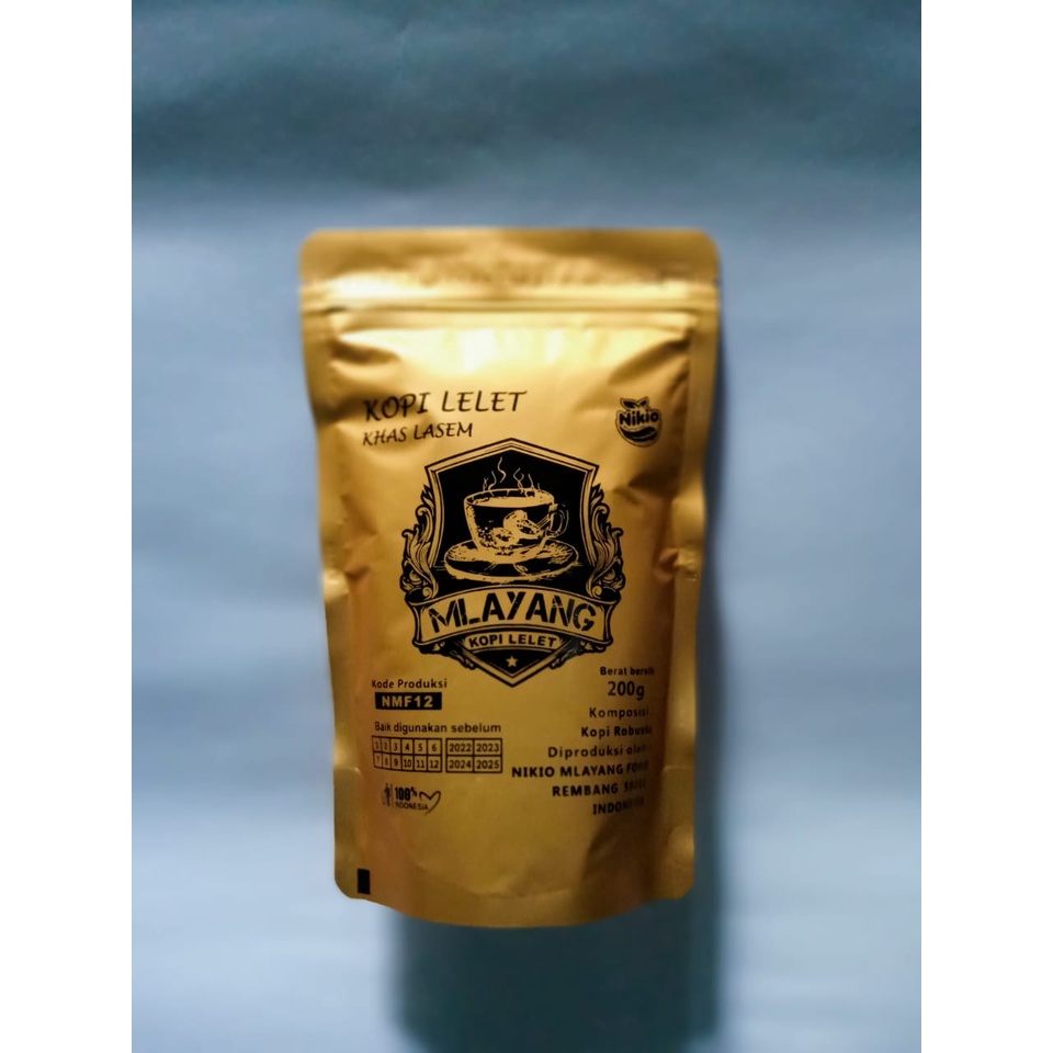 Jual Mlayang Kopi Hitam Kopi Lelet Lasem Gold Premium 200gr Shopee