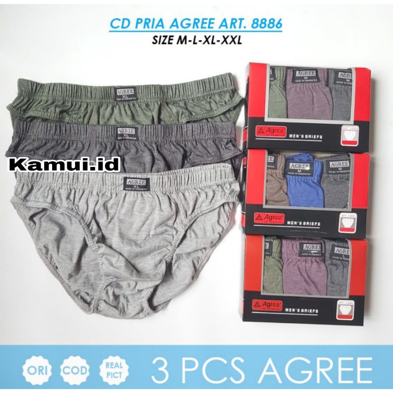Celana dalam pria agree size M L XL XXL celana dalam pria berkualitas