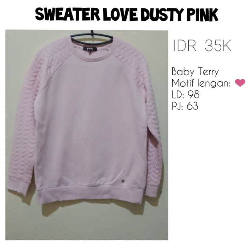 Sweater Dusty Pink preloved