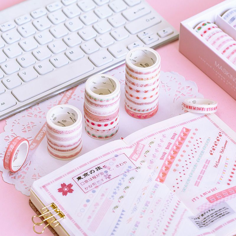

Washi Tape Kecil untuk Jurnal / Diary / Dekorasi Scrapbook / Masking Tape