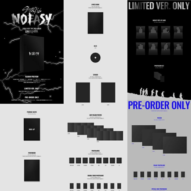 OPEN PO ALBUM STRAY KIDS NOEASY LIMITED VERSION