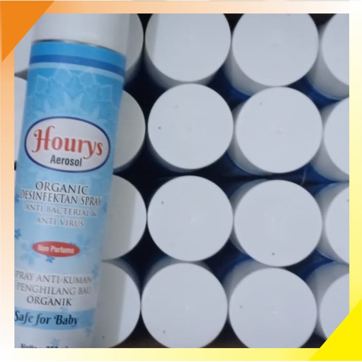 Hourys Aerosol 350ml- Semprotan Desinfectan Spray- Aman Buat Bayi Anak SH29