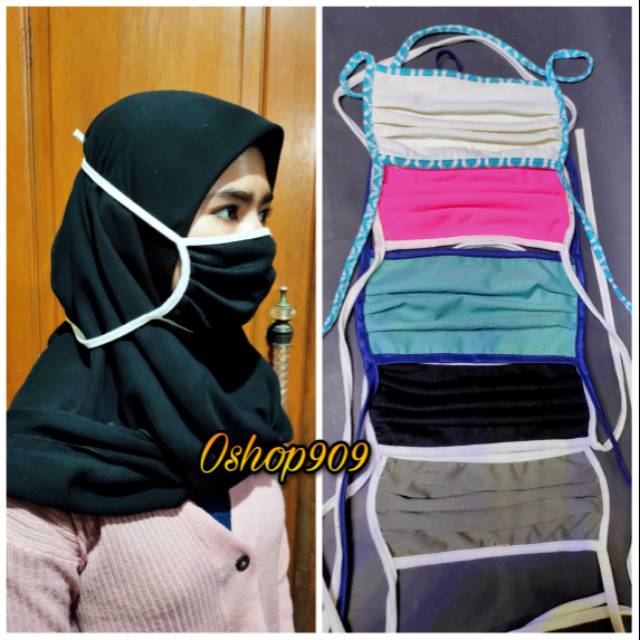 Masker Kain Anti Polusi Masker 2 Lapis Bisa Di Cuci