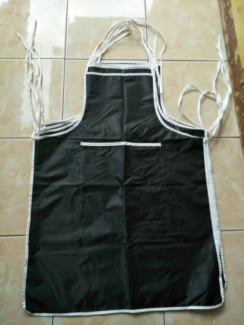 CELEMEK MASAK BAHAN PARASIT - CELEMEK PARASUT TAHAN AIR APRON WATERPROOF