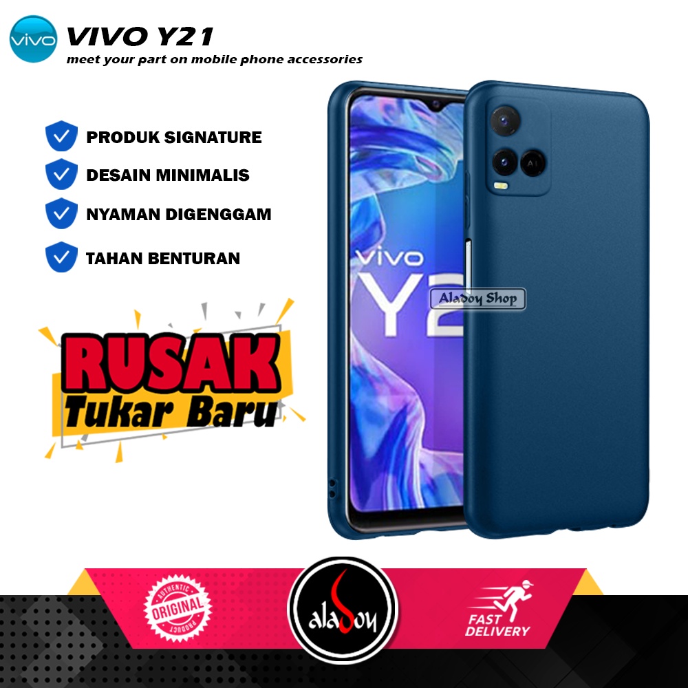 Case VIVO Y21 Ultrathin Macaron Softcase