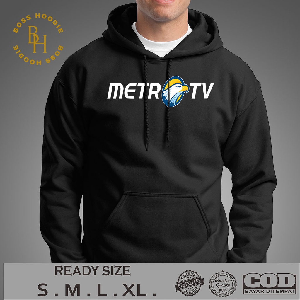 HOODIE Metro TV Logo Hoodie Perusahaan | HOODIE PRIA | JAKET PRIA | HOODIE KEREN