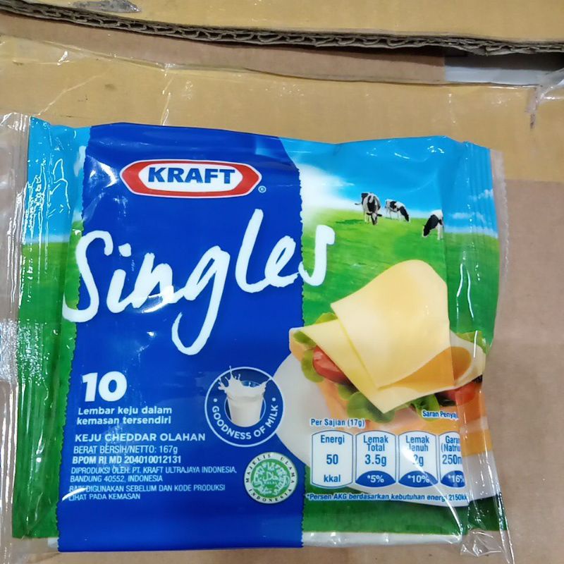 

keju Kraft singles isi 10 lembar