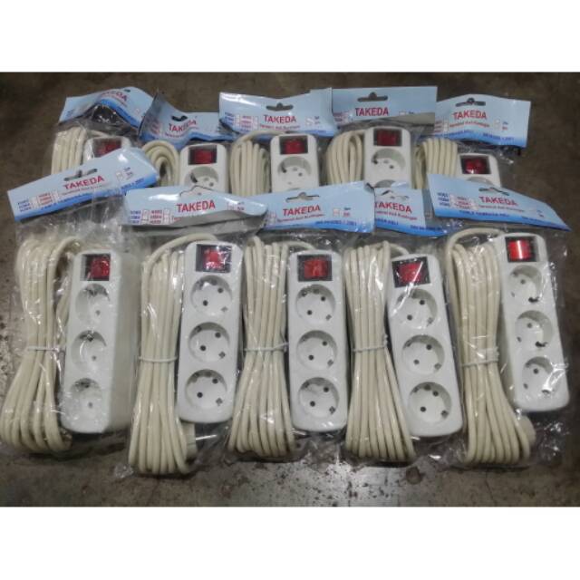Stop Kontak Stopkontak Socket Soket Terminal Sambungan Cok Colokan Cabang Sakelar Kabel 3 Tiga