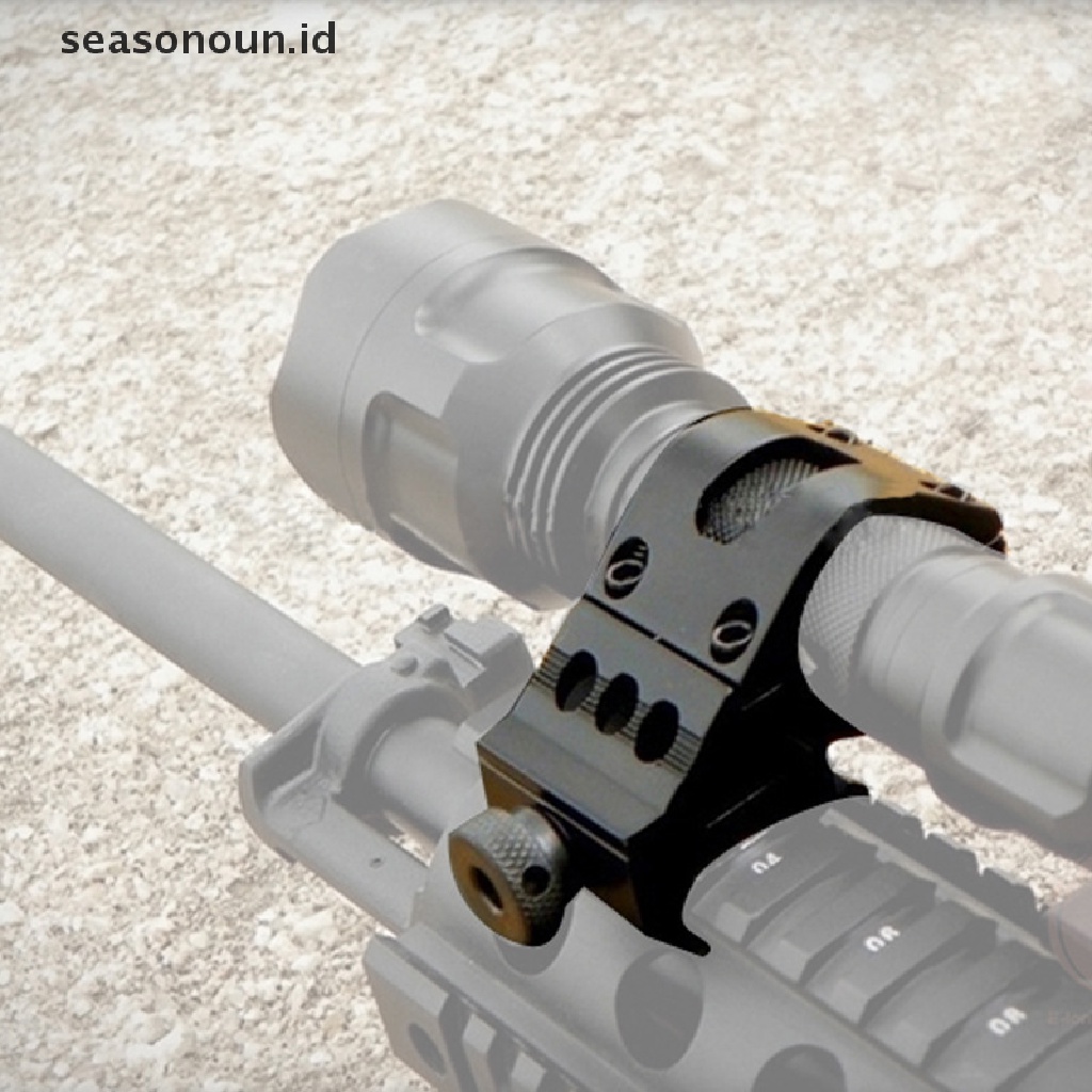 (seasonoun) Mount Rail Picatinny Taktis 25.4mm 20mm 45 Derajat Untuk Senter Scope