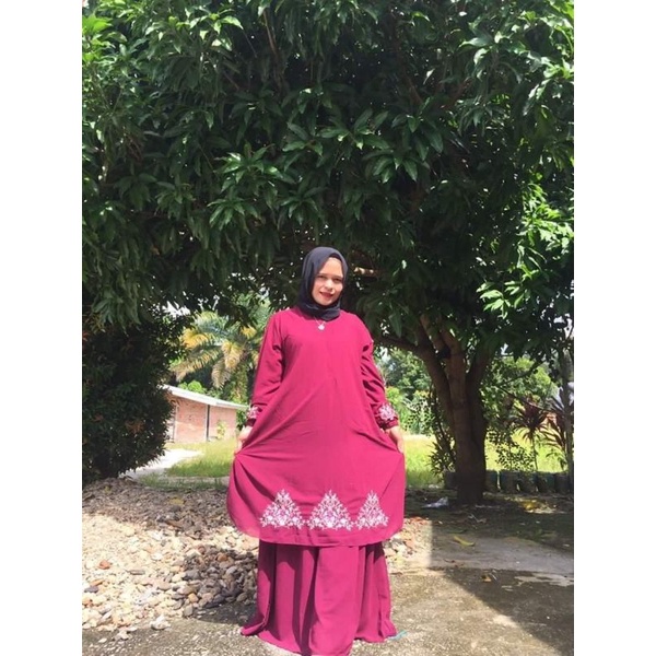 gamis Malaysia bordiran