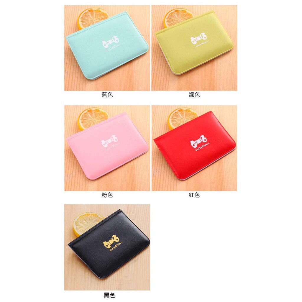 (TERBARU) Dompet kartu polos motif Mini lucu Import Lucu Card wanita HOLDER D015