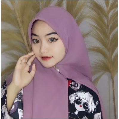 Jilbab instan segi empat paris voal ZIPPER / segi empat paris / segi empat paris zipper
