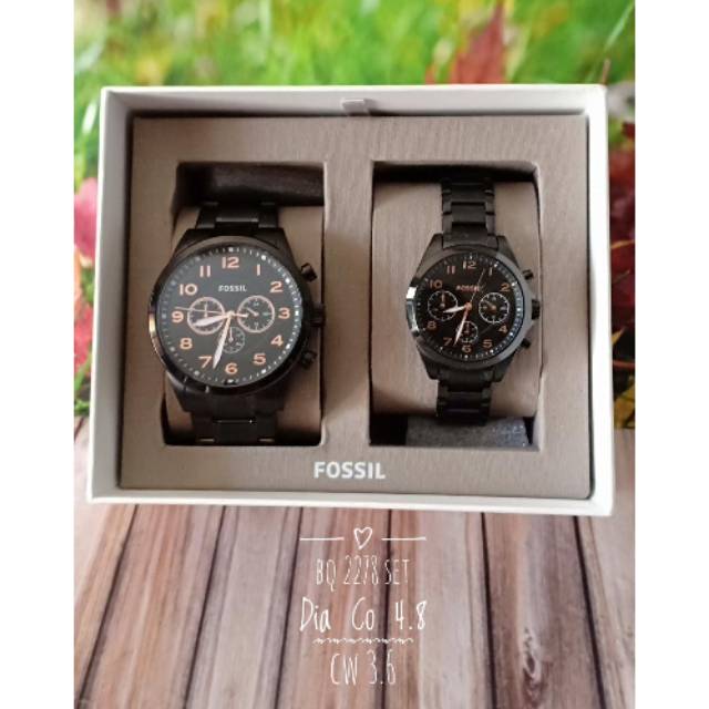 JAM TANGAN FOSSIL COUPLE BQ2278 STAINLESS ORIGINAL