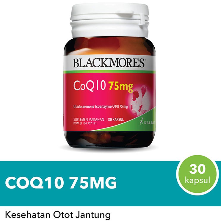 Blackmores CoQ10 75mg 30 Kapsule Suplemen Kesehatan - BPOM KALBE