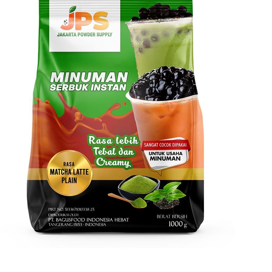 

TR6♢ Bubuk Minuman 1 kg Rasa Matcha Latte JPS Powder Plain Tanpa Gula Serbuk Instan Pasti Ada