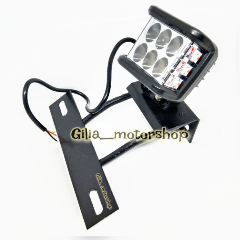 lampu Tembak Sorot Mini Cwl 6 LED RxKing 12 watt 3×3 LED kiri kanan RX king