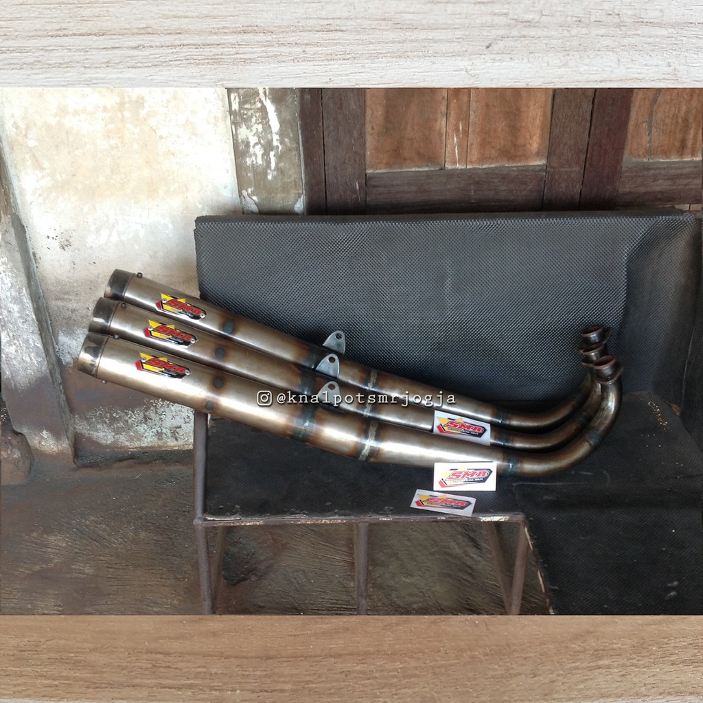 Knalpot Standar Racing RX King SMR Jogja Full Plat