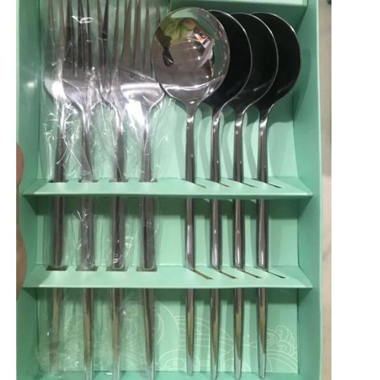 ✲ Tableware Gift Box Sendok Garpu Korea, isi 8pc / Hampers / Kado / Souvenir pernikahan ❇