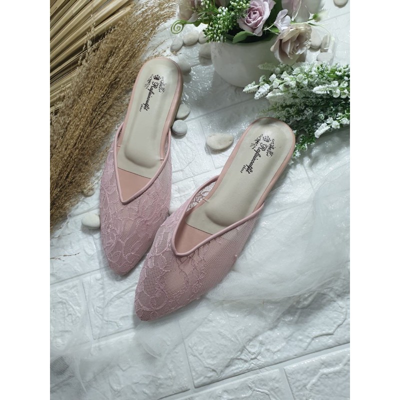 flatshoes kathy dustypink tinggi 1cm