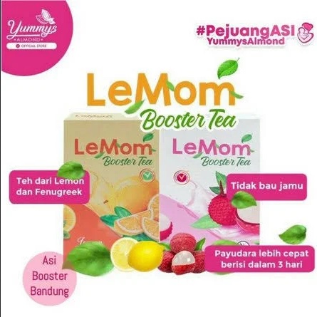 LEMOM BOOSTER TEA TEH PELANCAR ASI BOOSTER ASI YUMMYS ALMOND