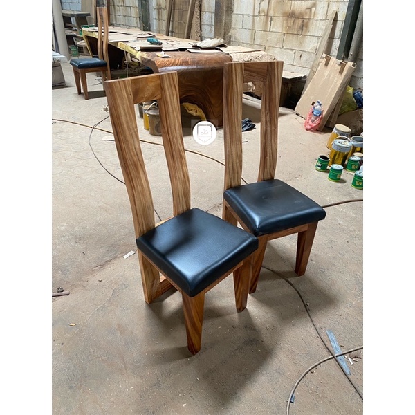 kursi makan sofa kayu solid