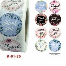 

Sticker Label Kemasan Kue Roti thank you bake with love ,,