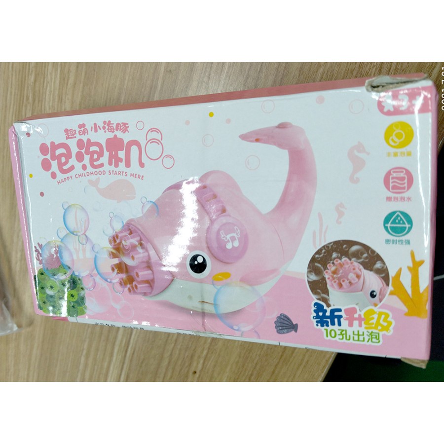 Mainan Gelembung Sabun Automatic Bubble Water Dolphin 10 Holes - RC102