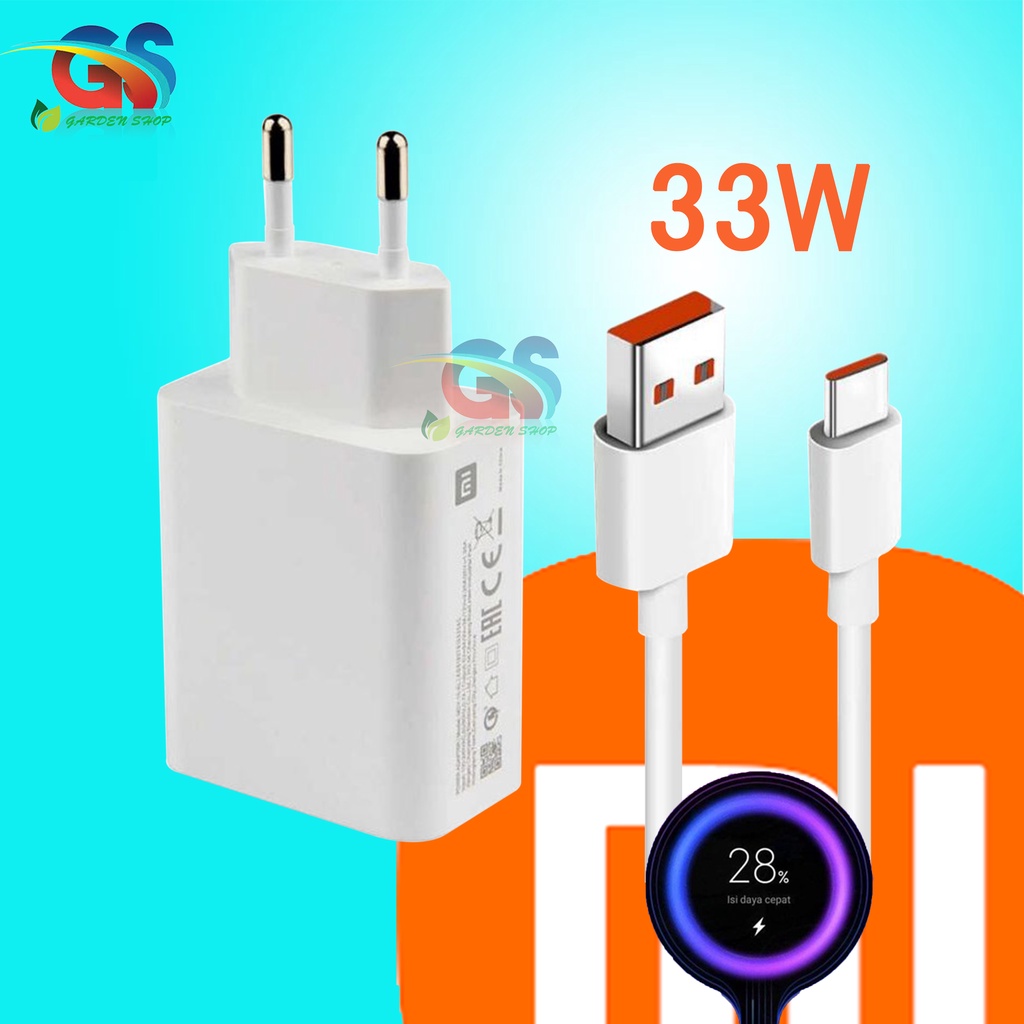 Charger Xiaomi Redmi Note 9 Pro / Note 10 Pro / Note 10S / Poco X3 NFC / Poco F3 27W &amp; 33W Original