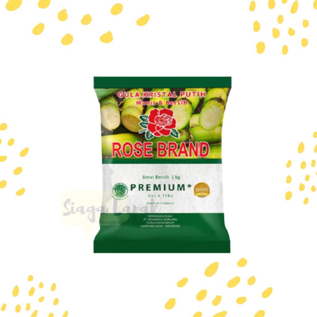 Gula Pasir Tebu Premium Rose Brand 1 kg