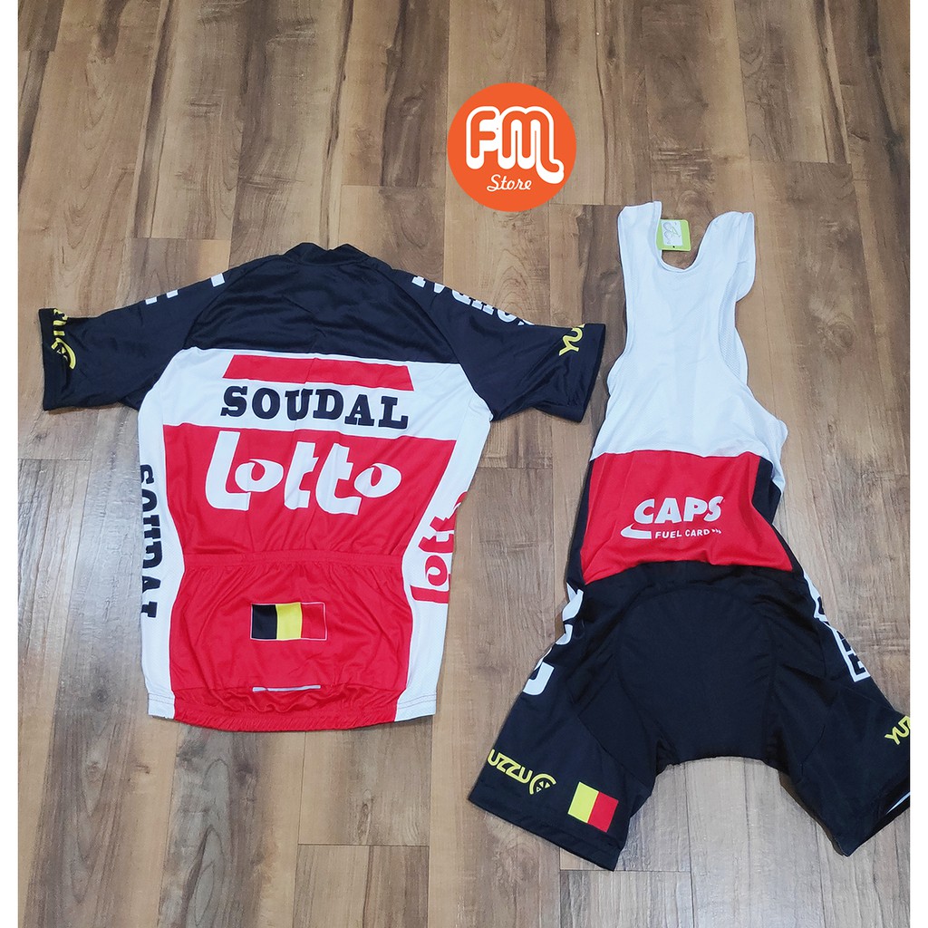 Jersey Road Bike Bib Short Set Team Lotto Soundal Baju Sepeda