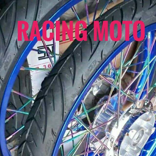 VELG ROSSI SEPAKET SONIC150-SUPRA X125 RING17X140-140 UDAH STEL VELG TERUS PLUS BAN SWALLOW LENGKAP