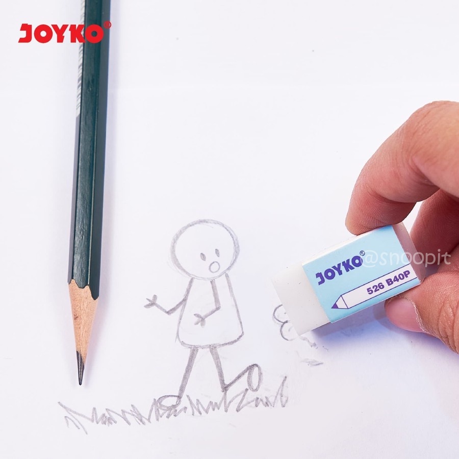 Penghapus Joyko Eraser 526 B40P Warna Putih - SATUAN