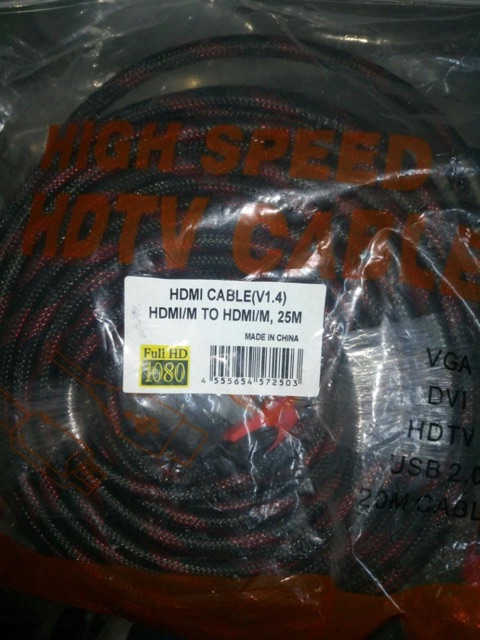 Kabel HDMI High Quality Panjang 25m Jaring