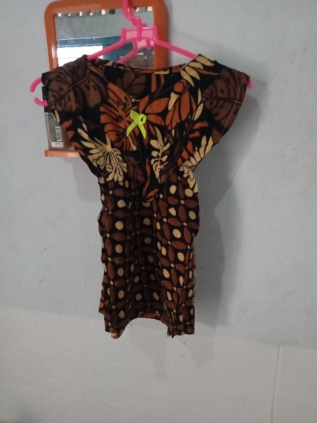Dress Batik Anak Perempuan Semi A Murah Meriah Adem