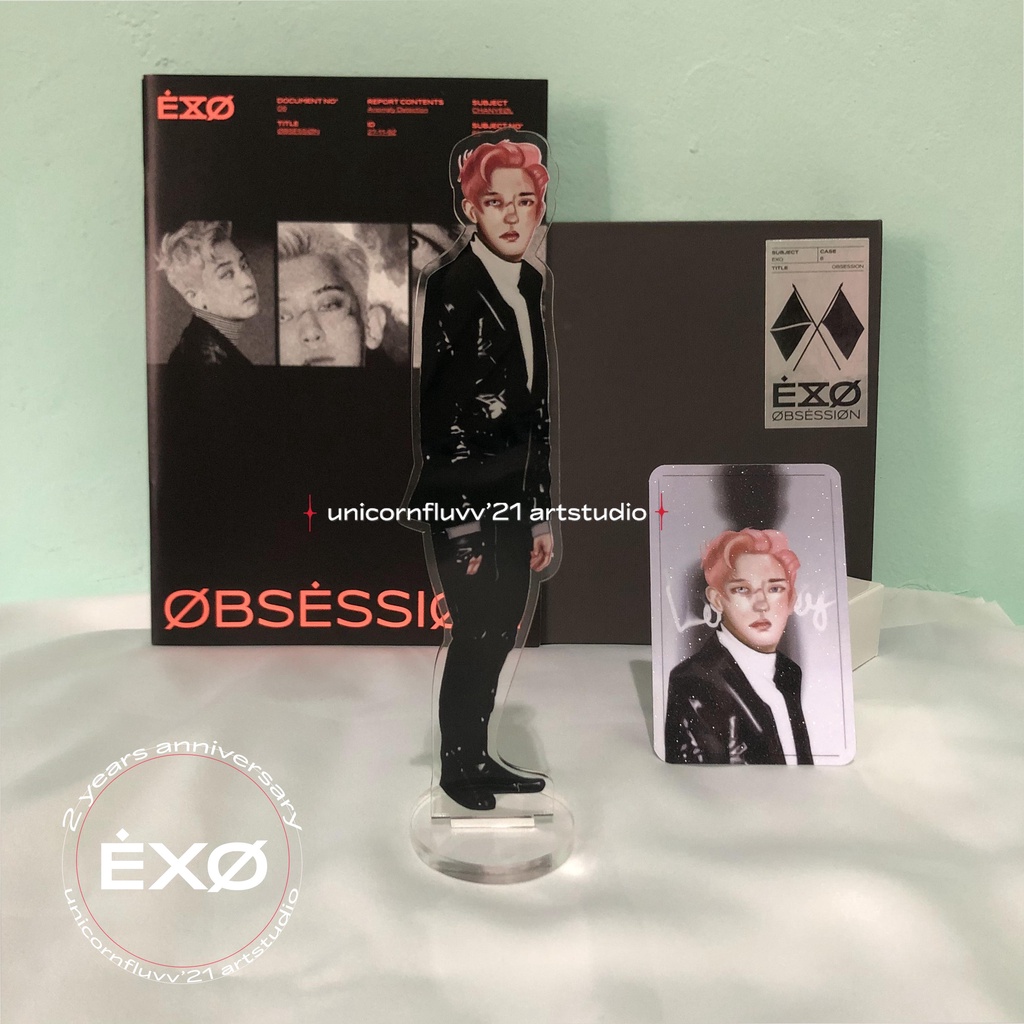 [PRE ORDER] EXO Obsession 2.0 Standee Acrylic Kpop Action Figure | design by unicornfluvv