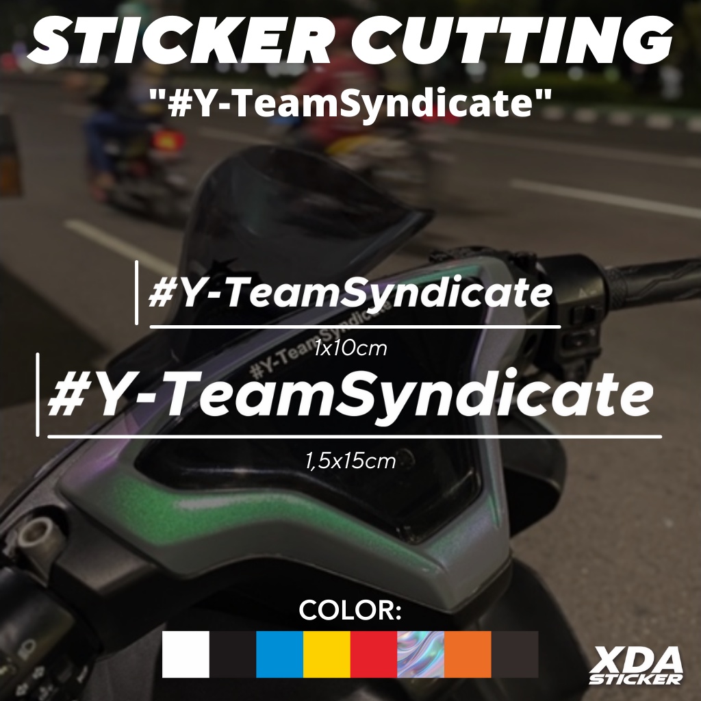 

VIRALL!! STICKER/STIKER CUTTING #Y-TEAMSYNDICATE