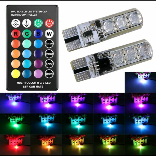 Lampu warna warni remot