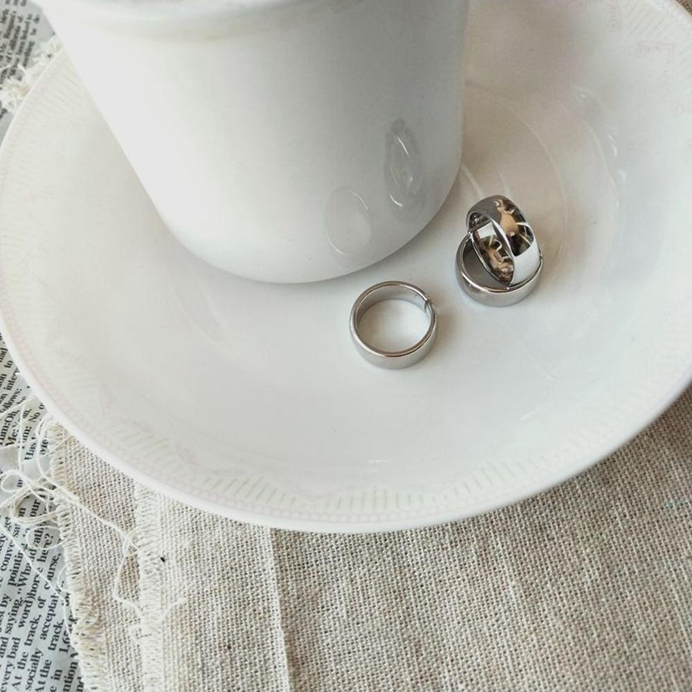 Agustinina Rimmed Cincin Terbuka Minimalis Korea Perhiasan rings Perempuan Tembaga Menebal Cincin Ekor