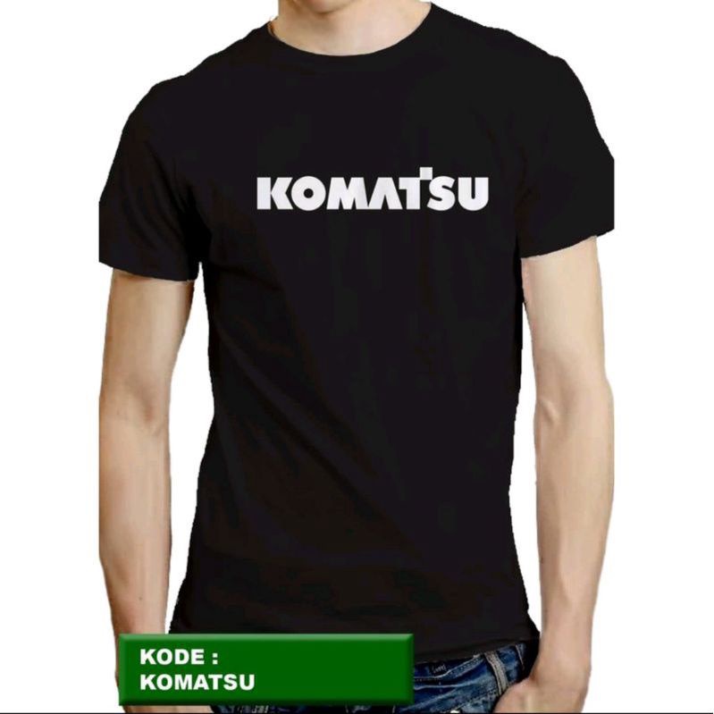 T-shirt kaos komatsu baju distro kaos alat berat komatsu