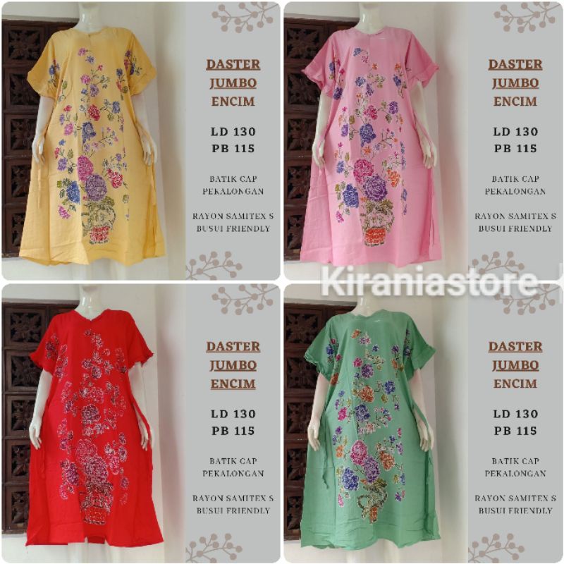 DASTER JUMBO DASTER LOWO CAP JUMBO PEKALONGAN PREMIUM RAYON CANDIMEKAR 1KG 3PCS|COD|DASTER KEKINIAN