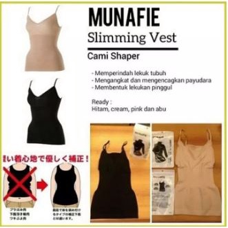 Tanktop Wanita Pelangsing Perut Munafie - Tank Top Perempuan Premium Camisol Korset Baju Kaos Dalam Tangtop