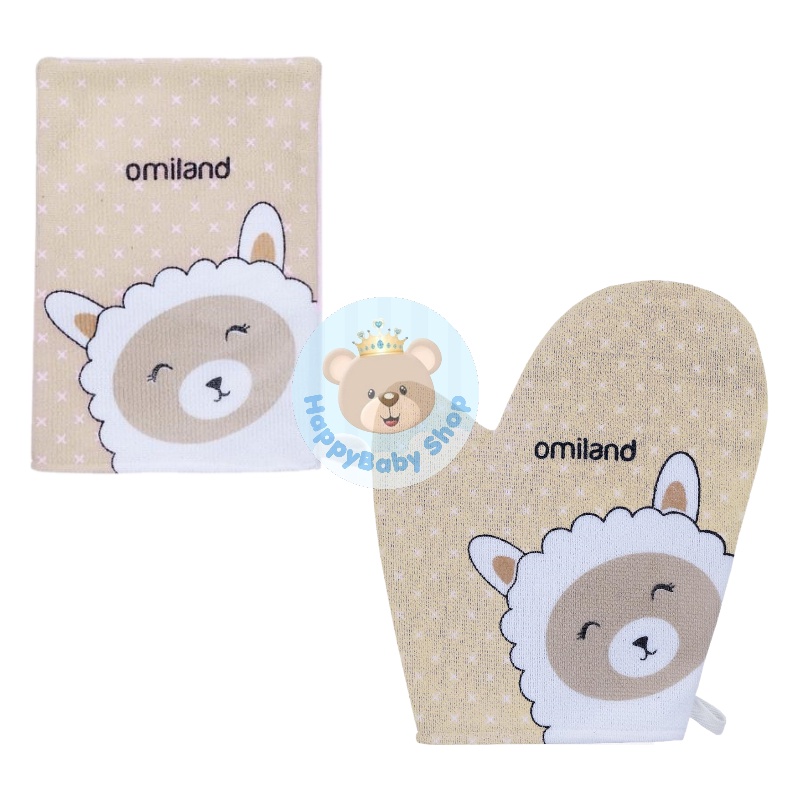 Omiland Washlap Tangan Motif Sloth // Alpaca WASLAP handuk lap mandi bayi