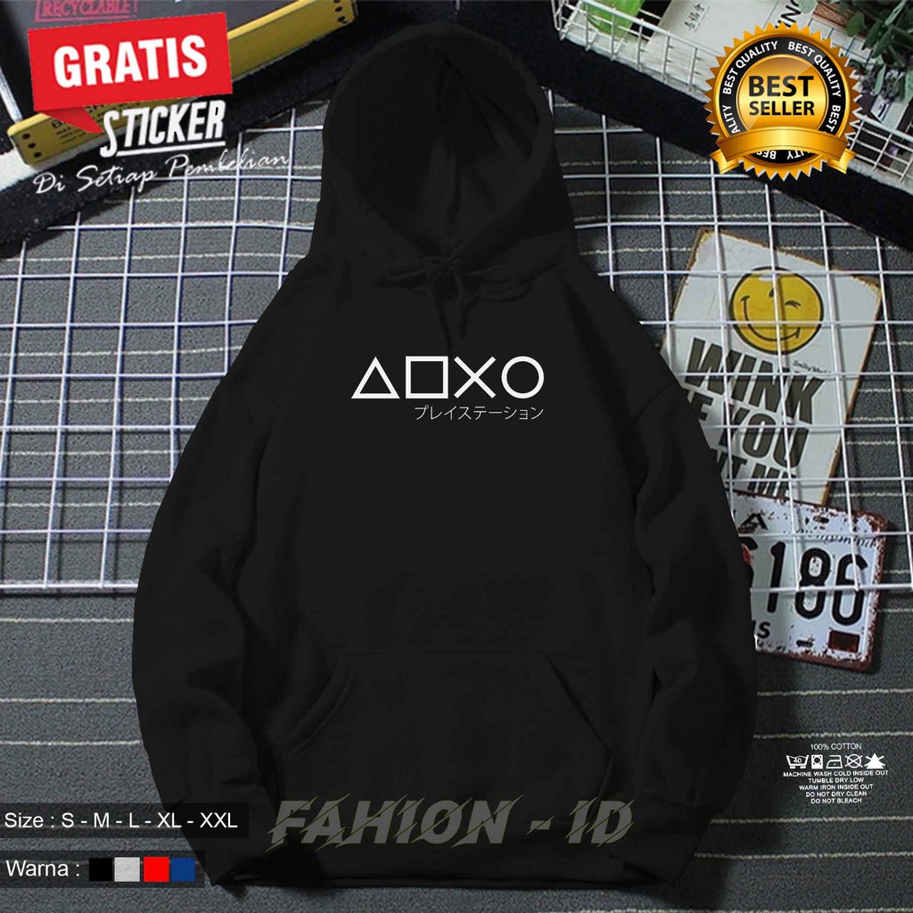 Jaket Sweater Hoodie PS PLAYSTATION PLAY STATION Pria dan Wanita Distro DIAMOND STORE