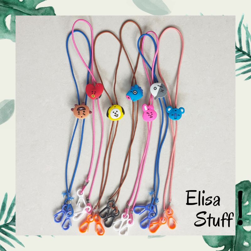 [COD] STRAP MASKER KONEKTOR MASKER BT21/TALI MASKER ANAK BTS//TALI MASKET BT21 BTS//KONEKTOR HIJAB K